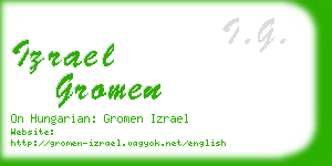 izrael gromen business card